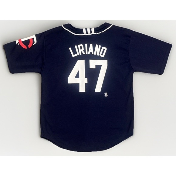 MINNESOTA TWINS ADIDAS FRANCISCO LIRIANO JERSEY YOUTH M‎ 10-12 Vtg MLB BLUE EUC - Picture 9 of 11